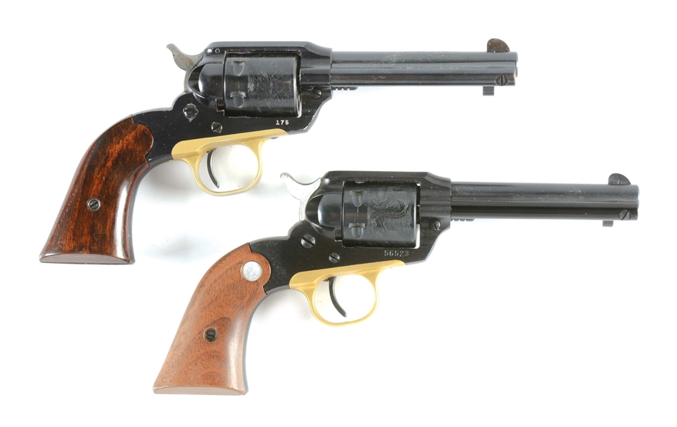 (C) LOT OF TWO: RUGER BEARCAT SINGLE ACTION REVOLVERS.