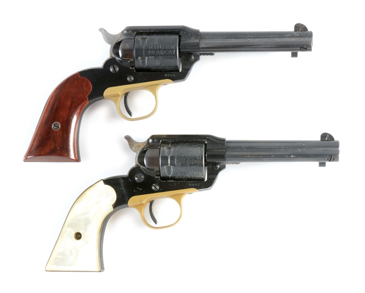 (C) LOT OF TWO: RUGER BEARCAT .22 REVOLVERS 