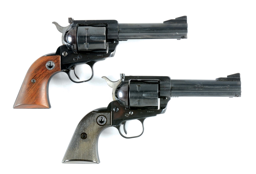 (C) LOT OF TWO: RUGER BLACKHAWK .357 REVOLVERS 