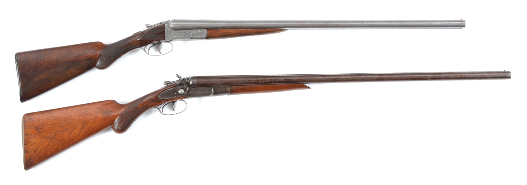 (A) LOT OF 2 WILKES BARRE SIDE BY SIDE SHOTGUNS.