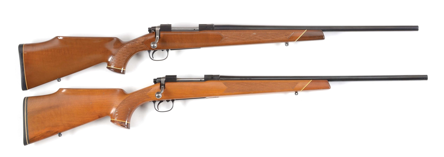 (M) LOT OF TWO: TWO ITHACA BOLT ACTION RIFLES.