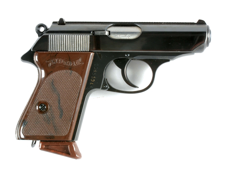 (C) WALTHER PPK SEMI AUTOMATIC PISTOL.