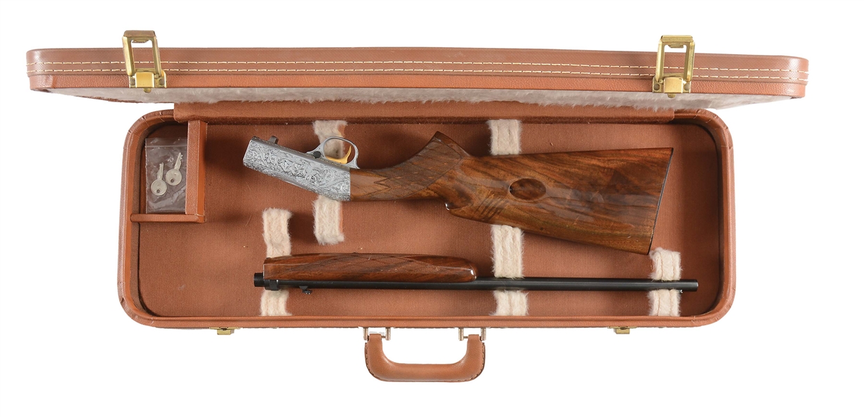 (C) BROWNING GRADE III AUTO .22 WITH FACTORY CASE.