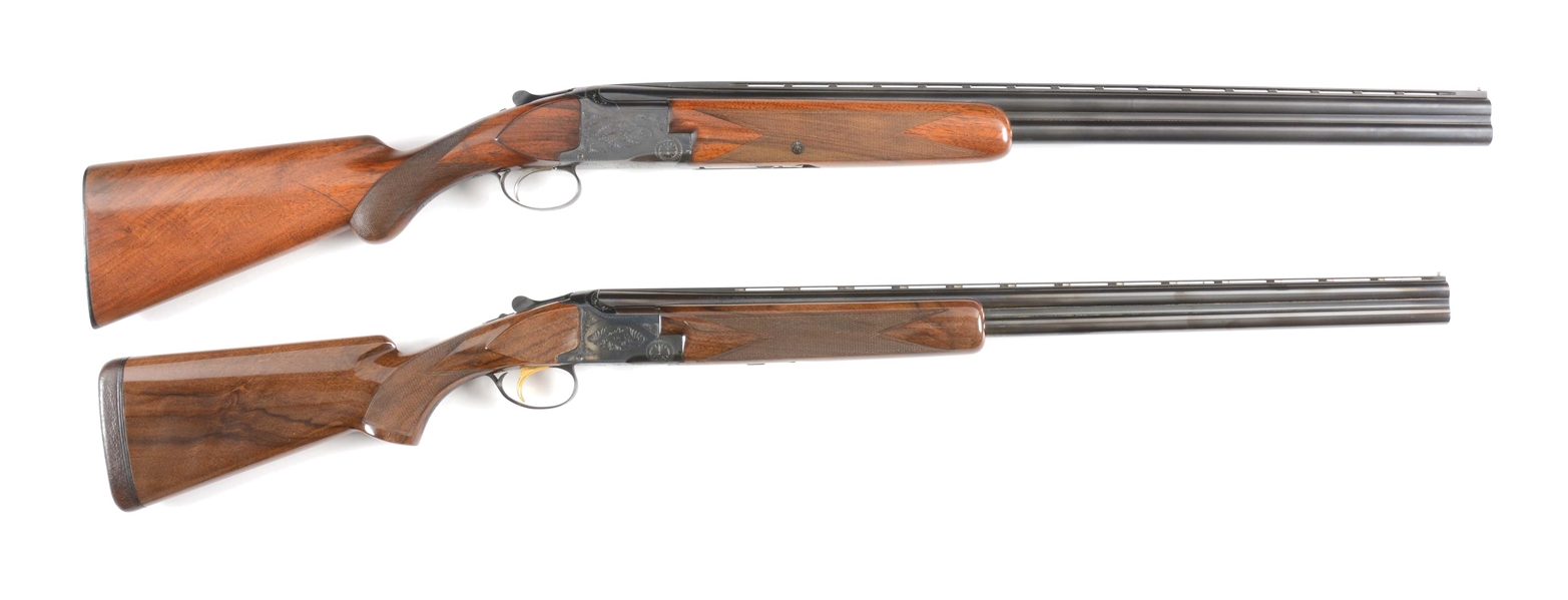 (M+C) HIS & HERS LOT OF TWO BROWNING SUPERPOSED OVER/UNDER SHOTGUNS, ONE 12 AND ONE 20 GAUGE.