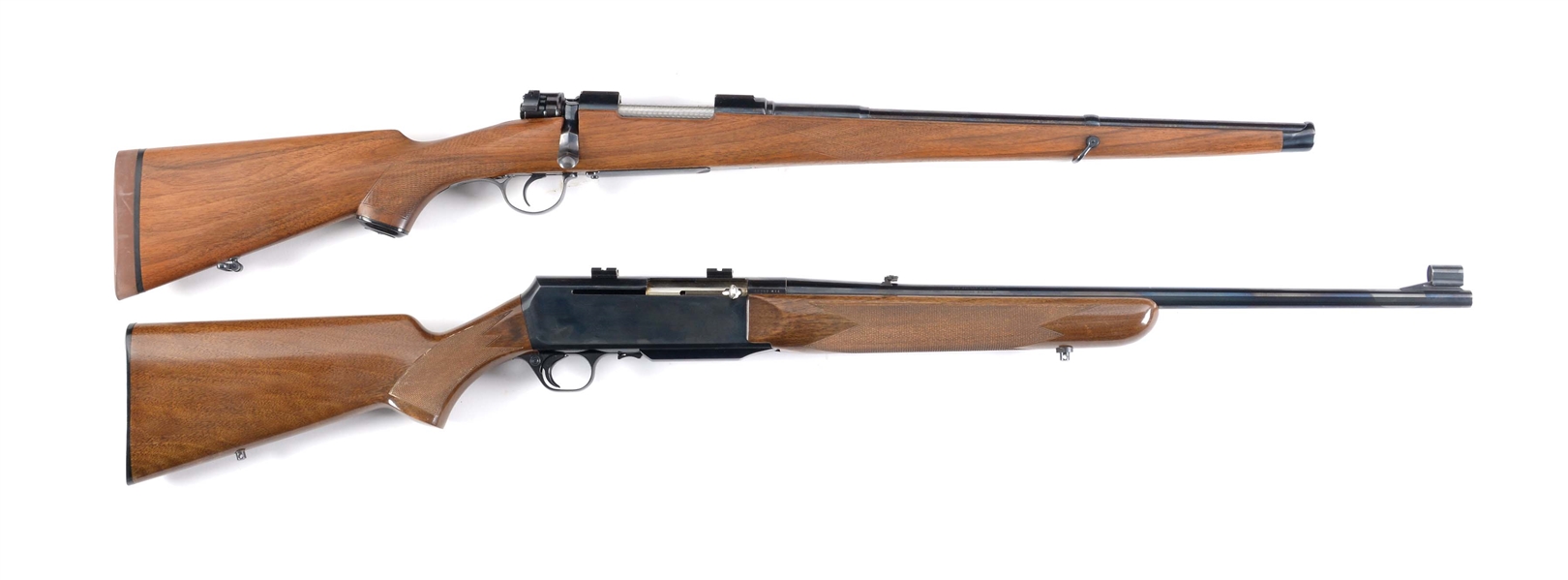 (M) LOT OF TWO: BRNO MODEL 21 7MM MAUSER BOLT ACTION RIFLE AND BROWNING BAR GRADE 1 .270 SEMI AUTOMATIC RIFLE