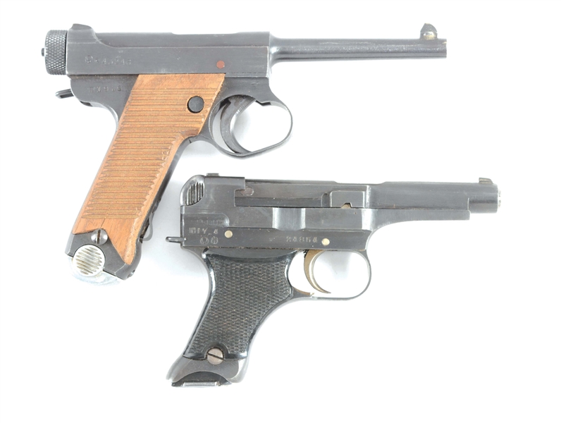 (C) LOT OF TWO: JAPANESE TYPE 14 AND TYPE 94 SEMI-AUTOMATIC PISTOLS.