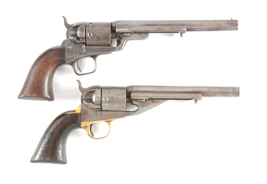 (A) LOT OF TWO: TWO COLT 1861 NAVY CONVERSIONS TO CENTERFIRE.