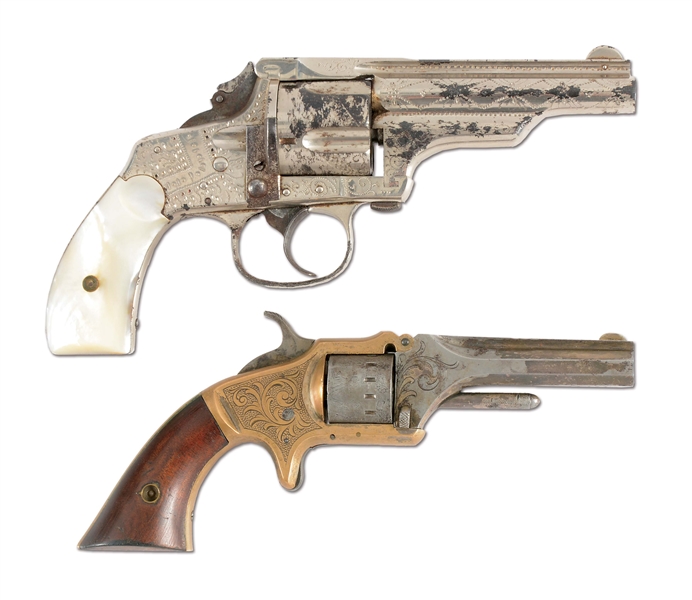 (A) LOT OF TWO: MERWIN AND HULBERT FOURTH MODEL POCKET AND AMERICAN STANDARD TOOL COMPANY REVOLVERS.