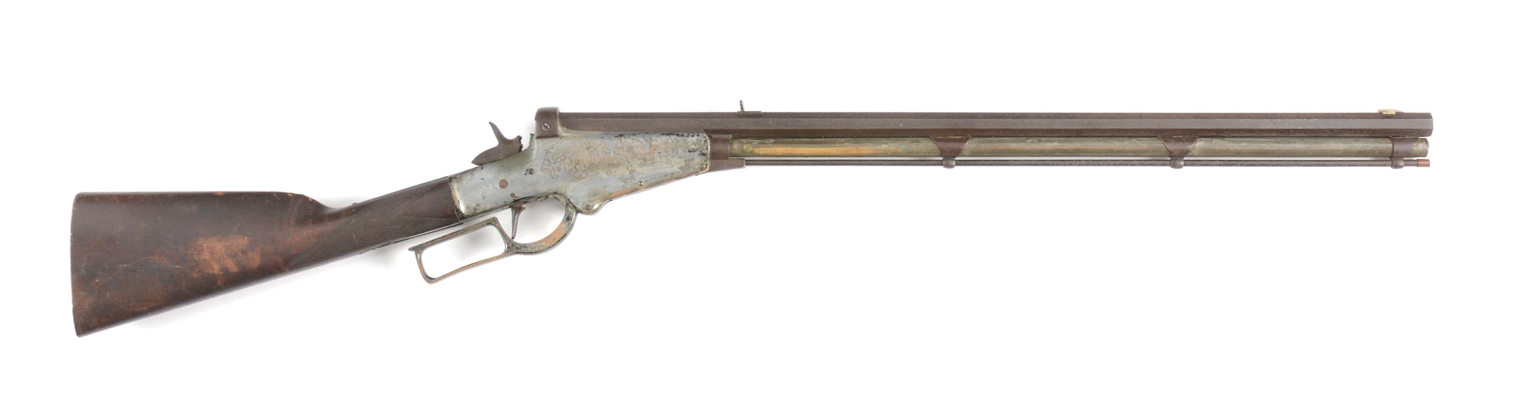 (A) ALTMAIER LEVER ACTION RIFLE, SERIAL NUMBER 1.