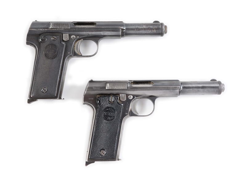 (C) LOT OF TWO: TWO ASTRA 400 SEMI AUTOMATIC PISTOLS.