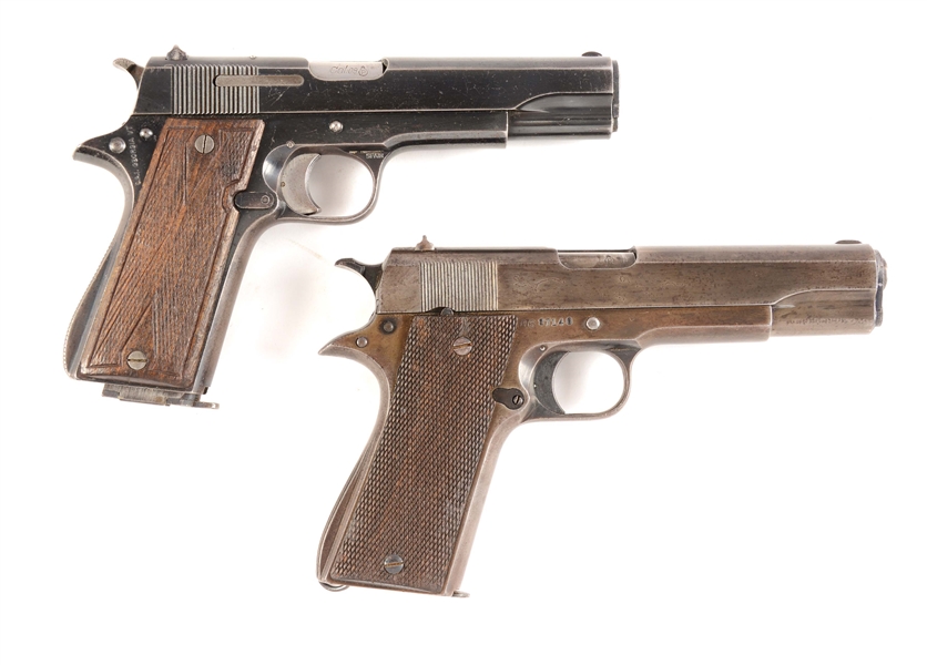 (C) LOT OF TWO: STAR AND LLAMA SEMI AUTOMATIC PISTOLS.
