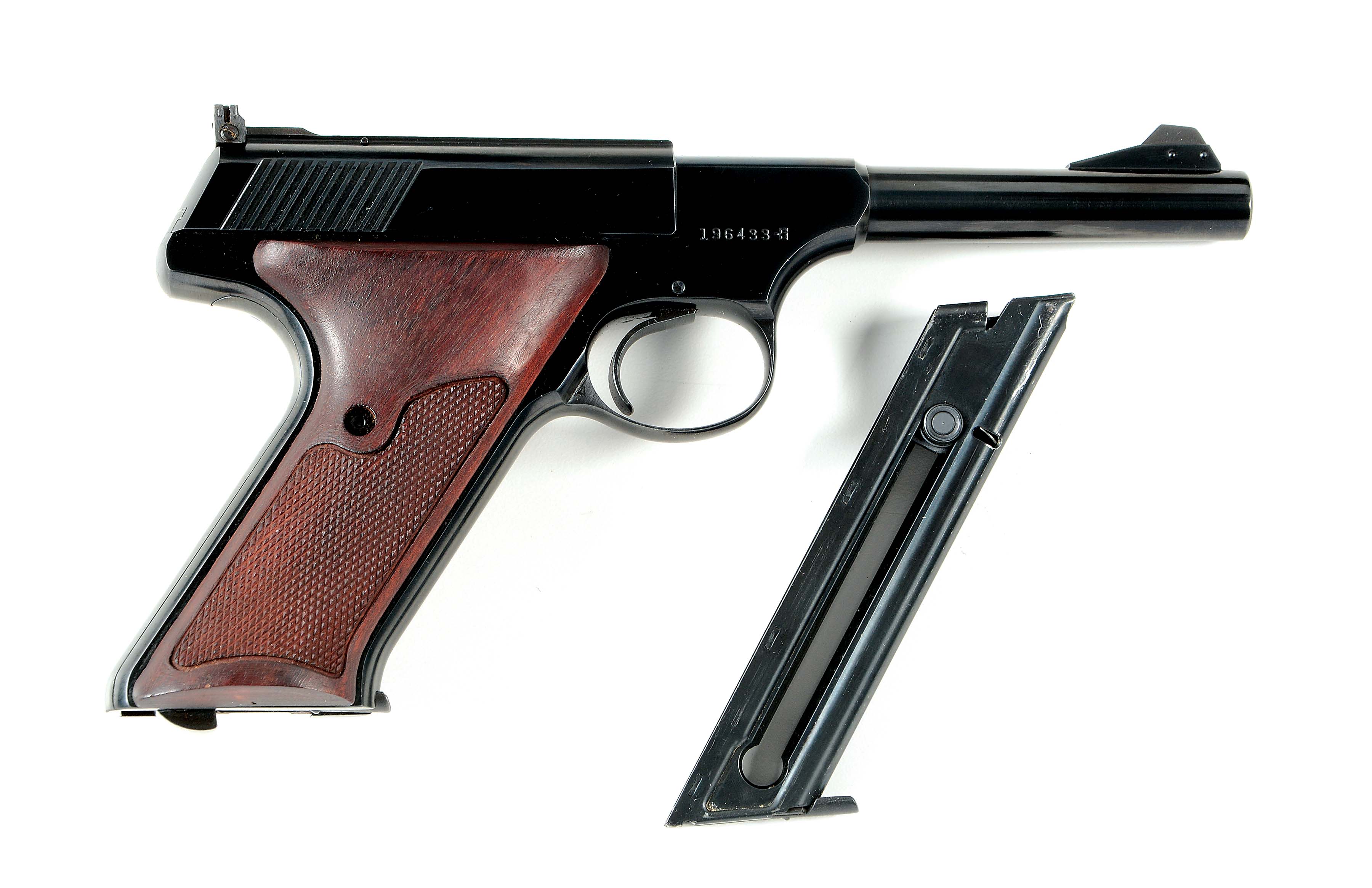 Offered is a prime example of a quality Colt Woodsman semi-automatic .22 ca...