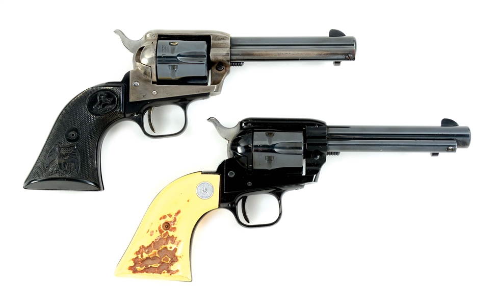 (M) LOT OF TWO: COLT PEACEMAKER AND FRONTIER SCOUT "62" REVOLVERS.
