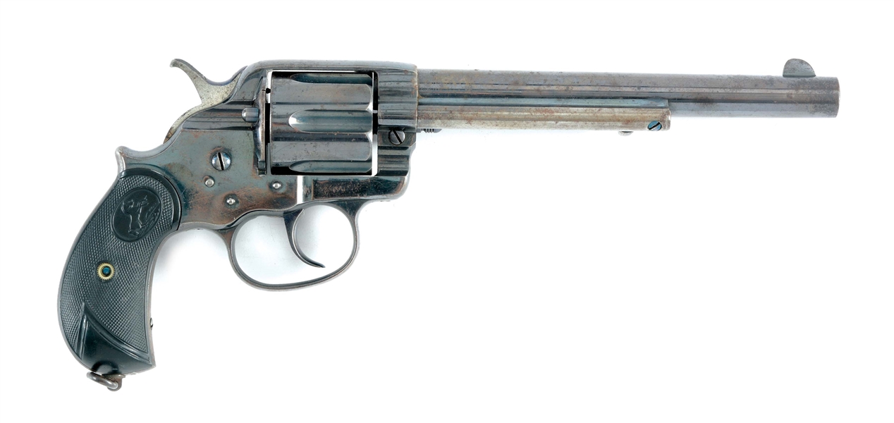 (A) COLT MODEL 1878 DOUBLE ACTION FRONTIER .45 COLT REVOLVER MADE IN 1883.