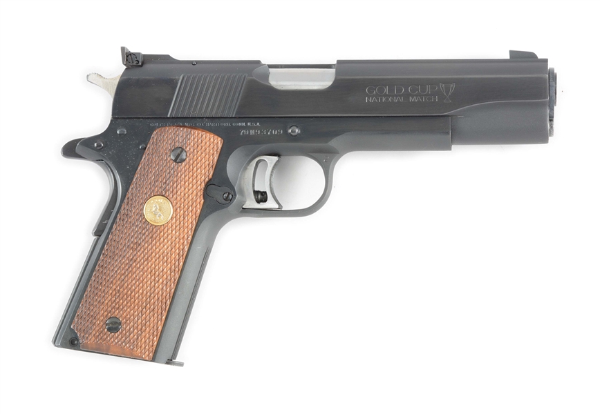 (M) COLT GOLD CUP NATIONAL MATCH .45 ACP SEMI-AUTOMATIC PISTOL WITH BOX.
