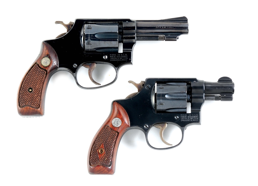(M) LOT OF TWO: SMITH AND WESSON REVOLVERS.