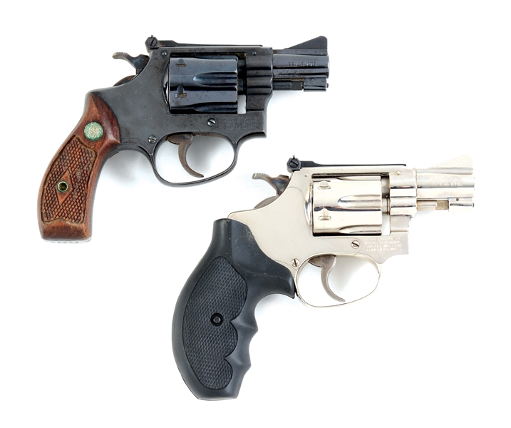 (M) LOT OF TWO: TWO SMITH AND WESSON MODEL 34-1 REVOLVERS.