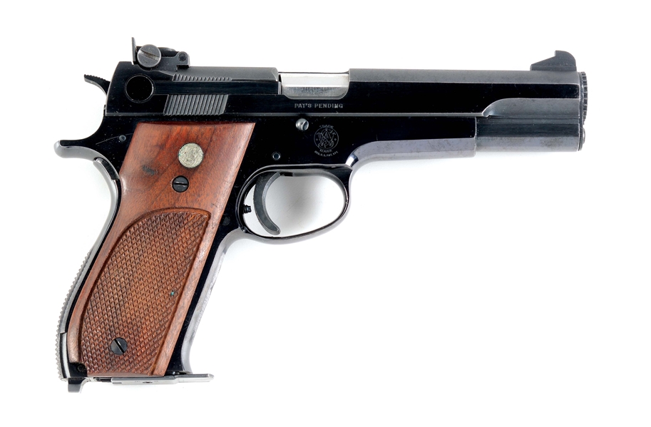 (C) SMITH AND WESSON 52 SEMI AUTOMATIC PISTOL.