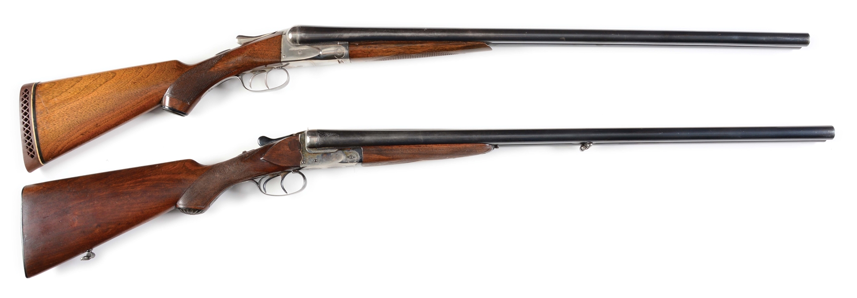 (C) LOT OF TWO: A.H. FOX AND MODELL SIDE BY SIDE SHOTGUNS.