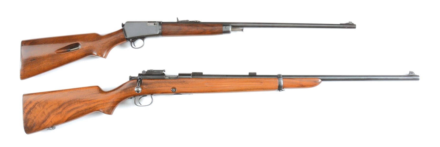 (C) LOT OF TWO: WINCHESTER 63 AND 52 RIFLES.