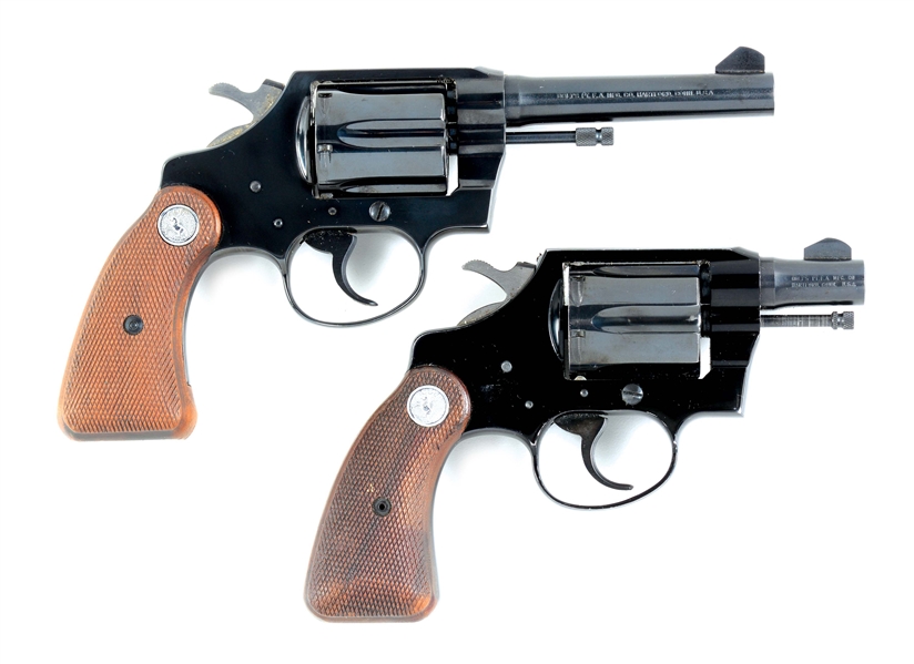 (C) LOT OF TWO: COLT POLICE POSITIVE AND COBRA DOUBLE ACTION REVOLVERS.