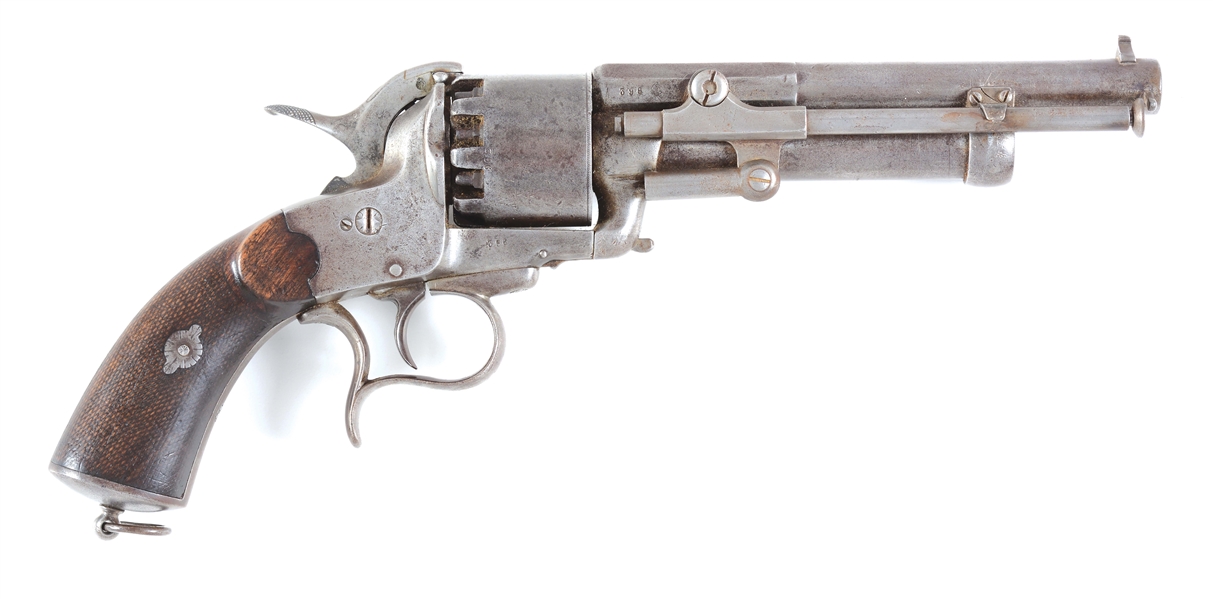 (A) SCARCE AND DESIRABLE CIVIL WAR ERA FIRST MODEL PERCUSSION LEMAT REVOLVER.