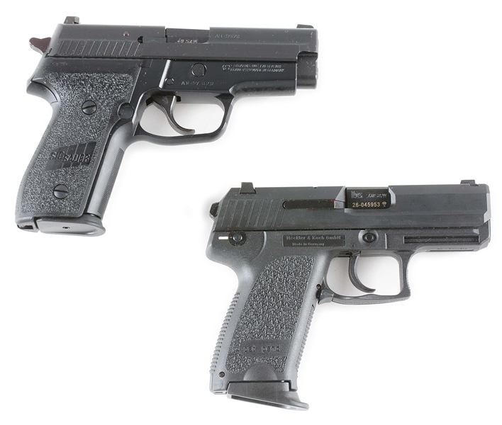 (M) LOT OF TWO: SIG SAUER AND HECKLER & KOCH SEMI-AUTOMATIC PISTOLS.