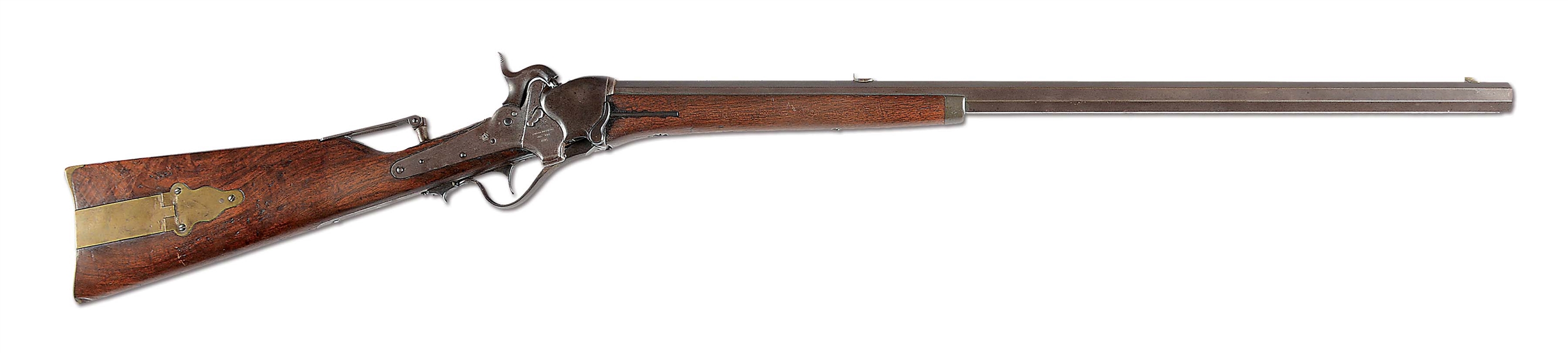 (A) SHARPS MODEL 1851 PERCUSSION SPORTING RIFLE.