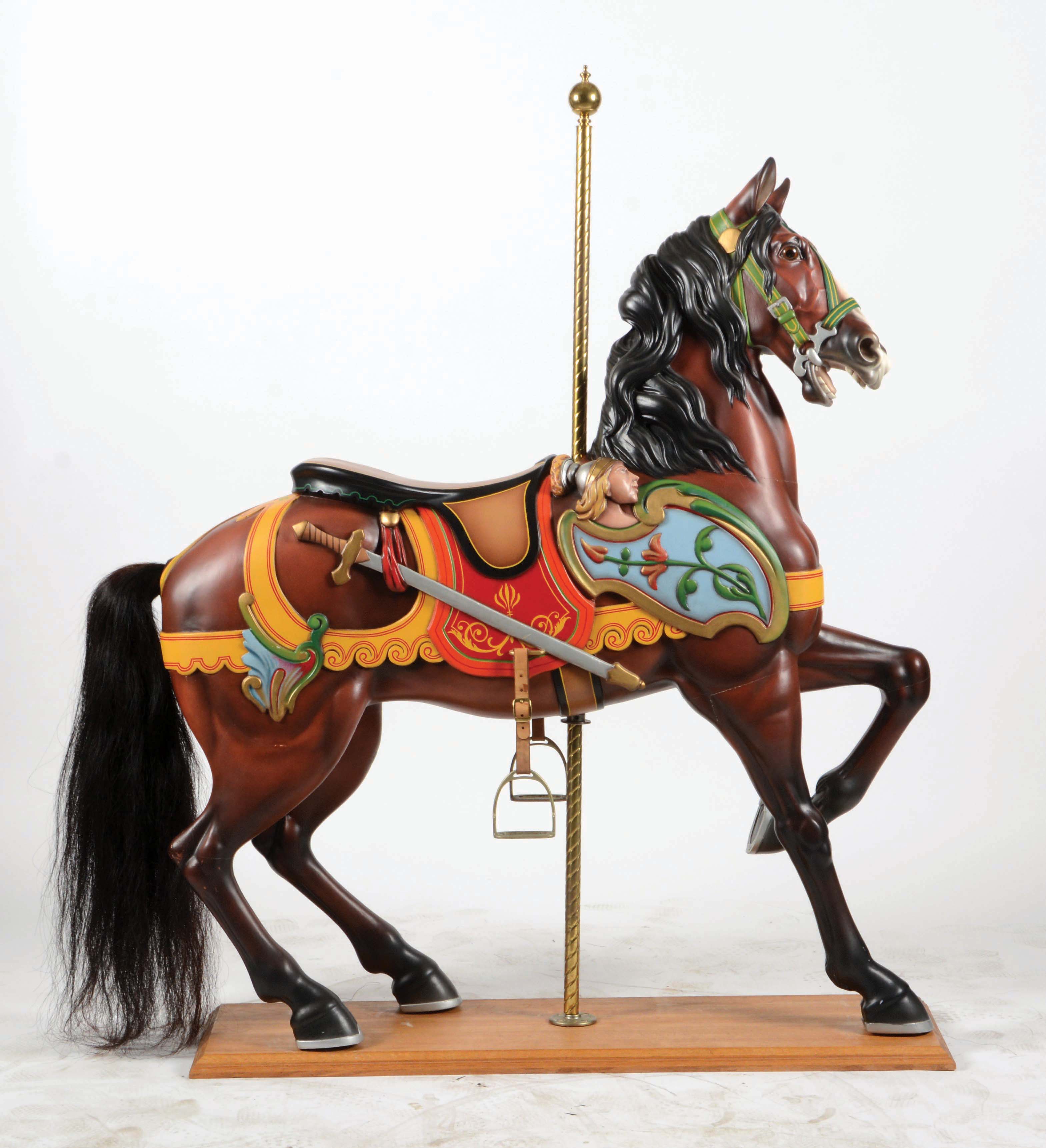 carousel horse dentzel row outside morphyauctions auctions itemimages