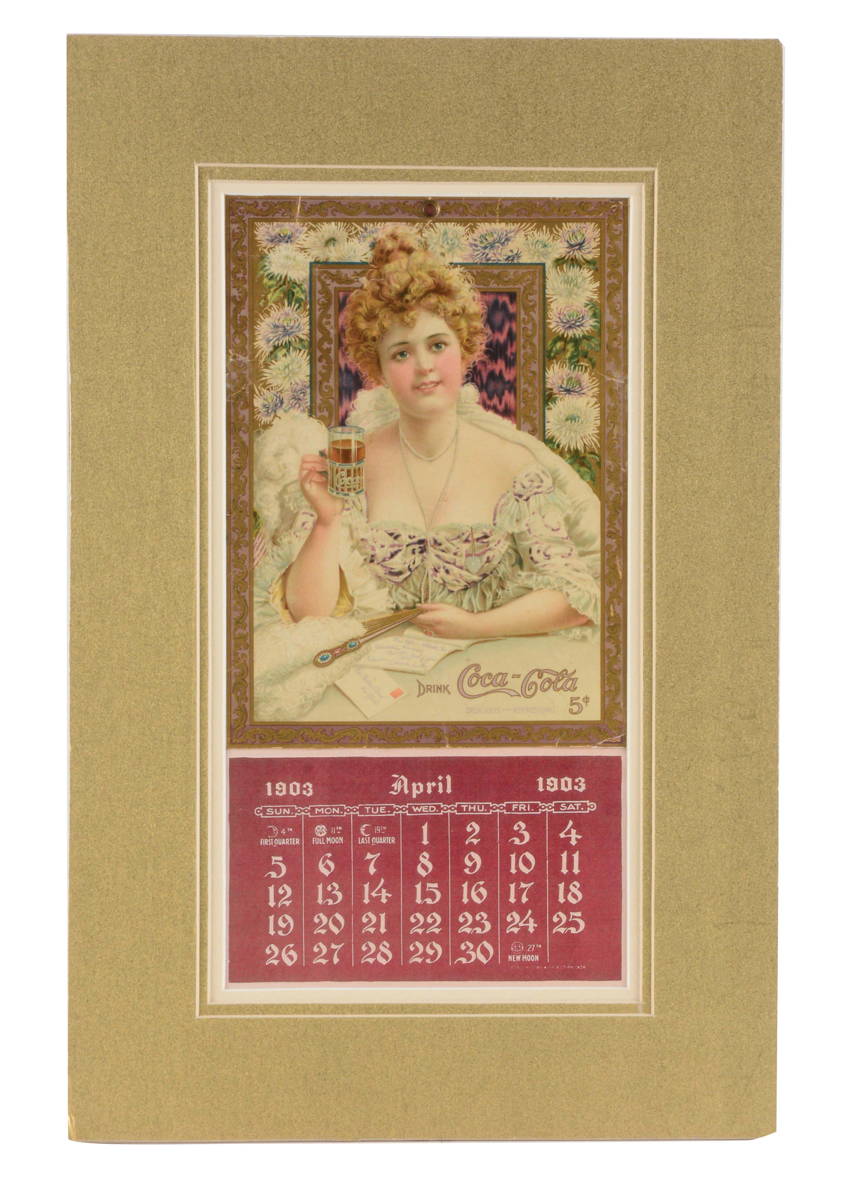 Lot Detail 1903 COCACOLA HILDA CLARK CALENDAR.