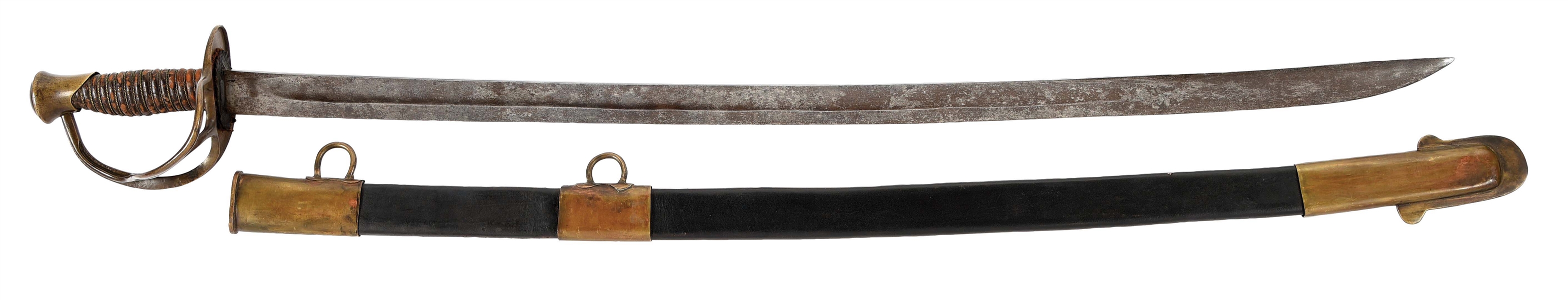 CONFEDERATE ENLISTED CAVALRY SABER MADE BY DOUGLAS OF COLUMBIA SOUTH CAROLINA.