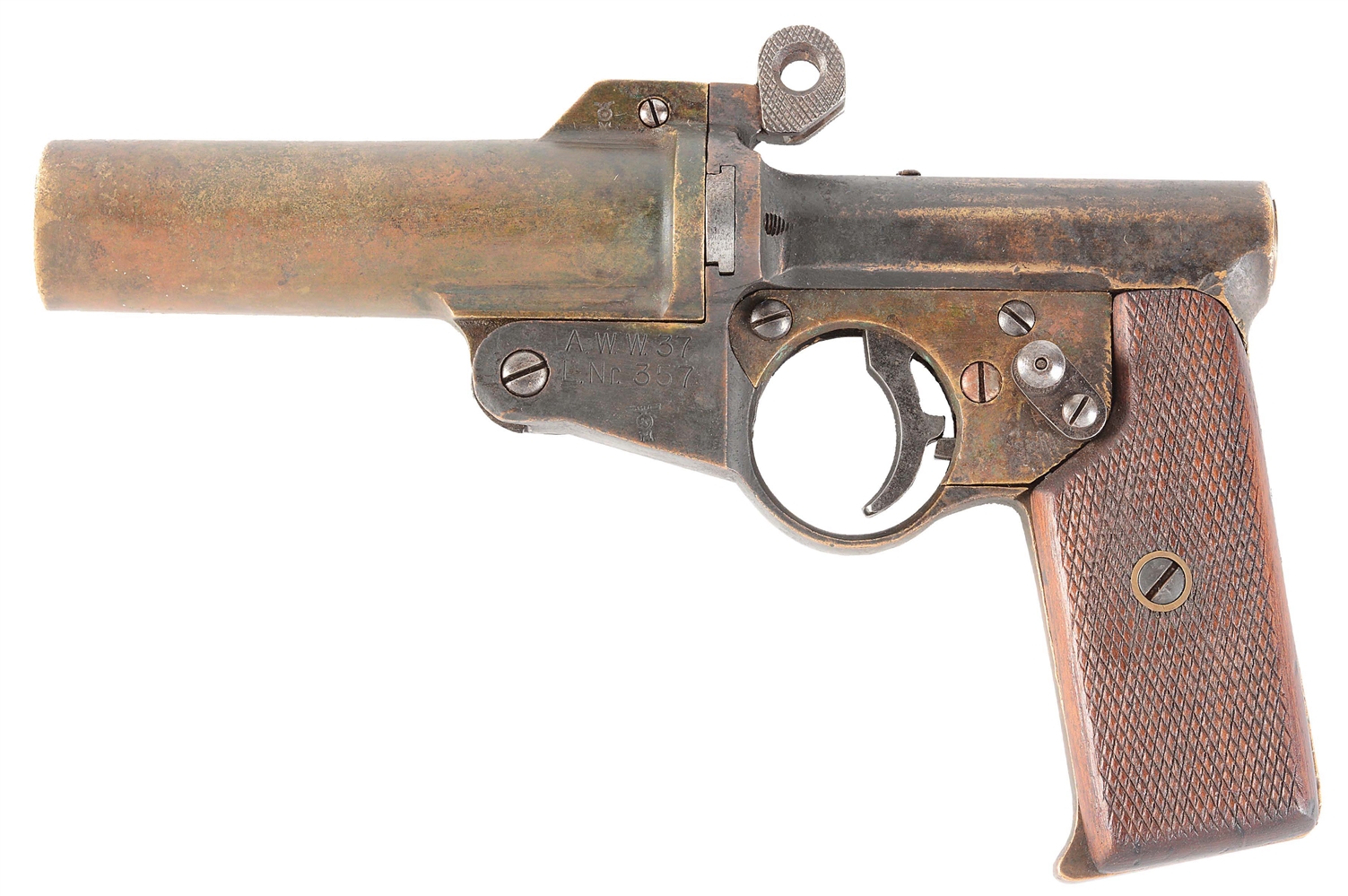 GERMAN WWII A.W.W. 37 KRIEGSMARINE FLARE GUN.