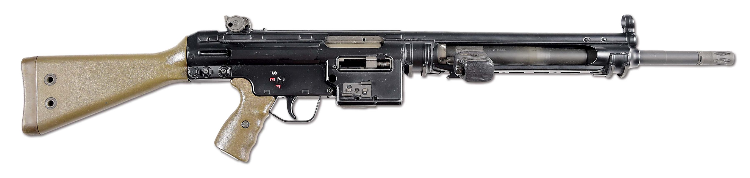 (N) FANTASTIC TERRY DYER MANUFACTURED HECKLER AND KOCH HK-21 BELT FED MACHINE GUN (FULLY TRANSFERABLE).
