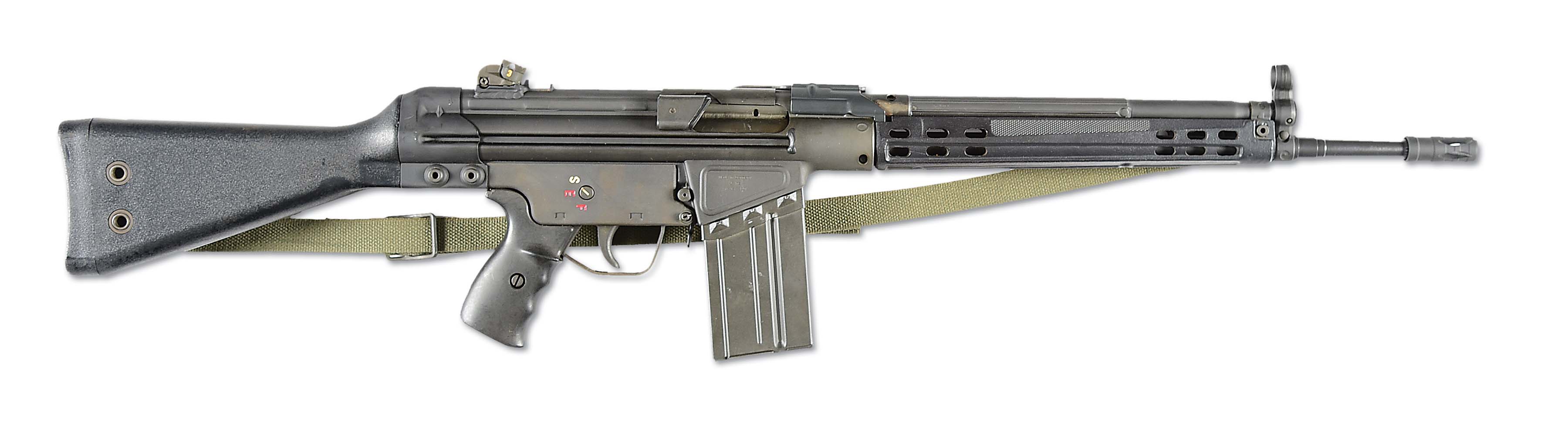 N) heckler & koch HK 91 converted by ozark to G3 machine gun (fully tra...