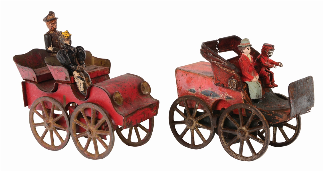 LOT OF 2: EARLY AMERICAN MADE HILL-CLIMBER AUTOMOBILES.