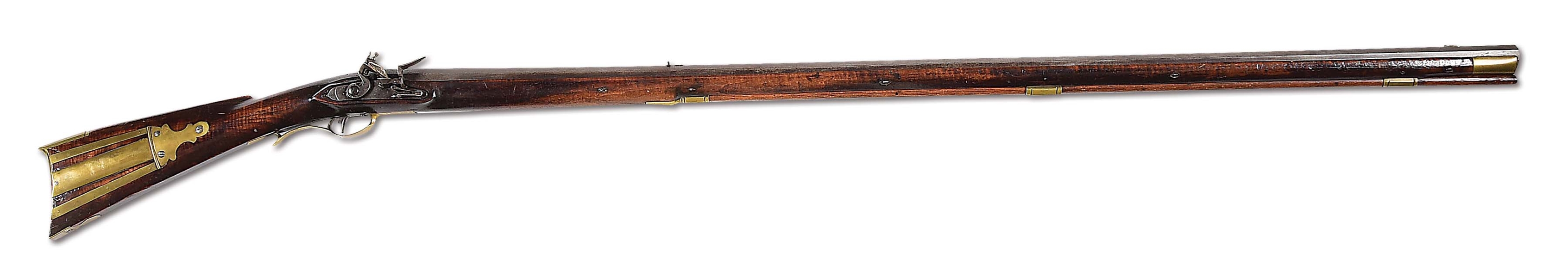 (A) WILLIAM HENRY MARKED KENTUCKY RIFLE.