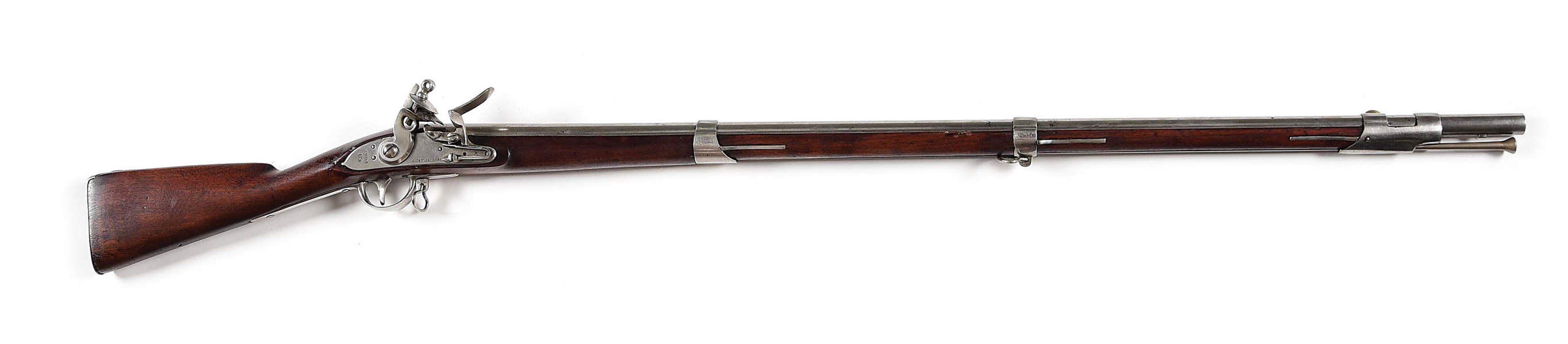(A) EXCELLENT 1812 CONTRACT FLINTLOCK .69 CALIBER MUSKET BY HENRY.