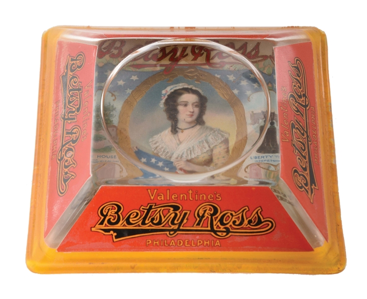 GLASS CHANGE TRAY FOR BETSY ROSS CIGARS.