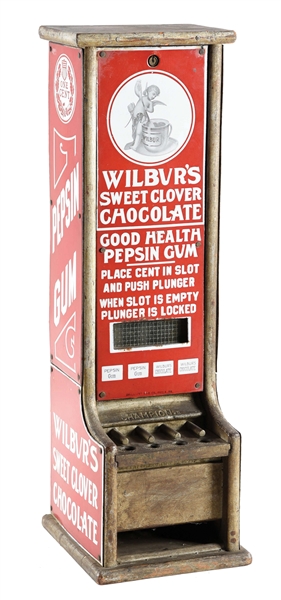 1¢ WILBURS CHOCOLATE VENDOR.