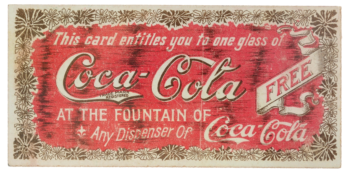 1901 HILDA CLARK COCA-COLA COUPON.