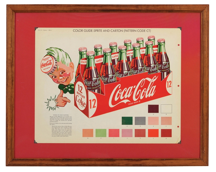 LARGE 1950S COCA-COLA AD BOOK PAGE.