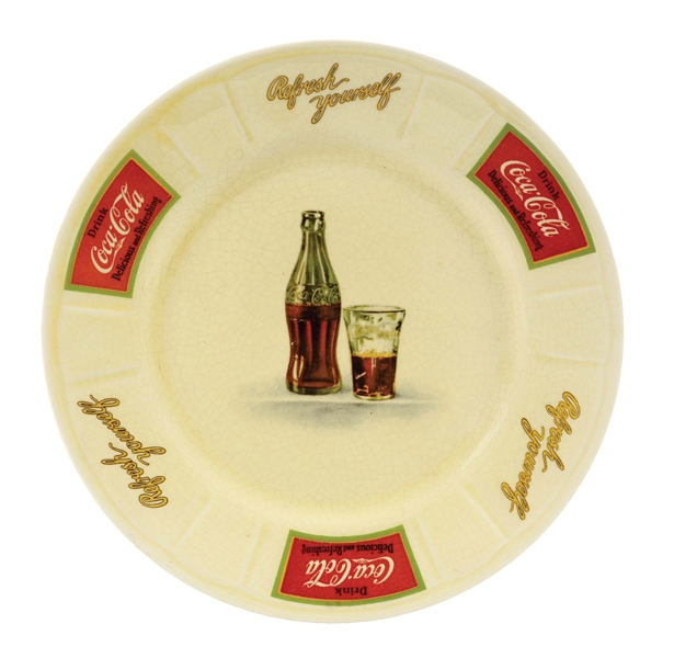 1930S COCA-COLA SANDWICH PLATE.