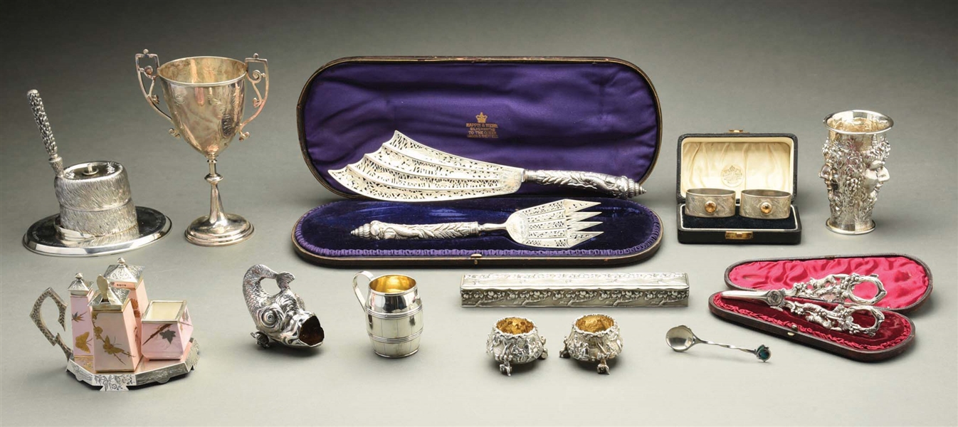 A GROUP OF ENGLISH SILVER.