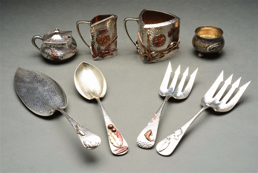 A GROUP OF AMERICAN STERLING AND MIXED METAL ARTICLES.