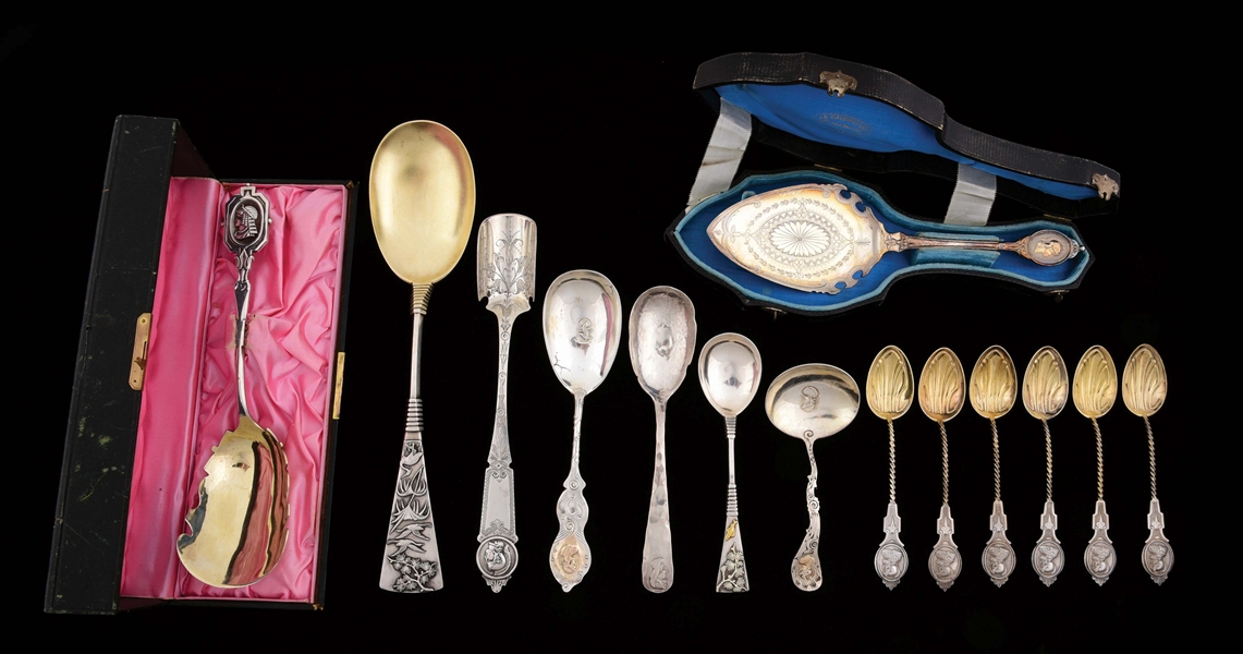 A GROUP OF AMERICAN STERLING FLATWARE. 