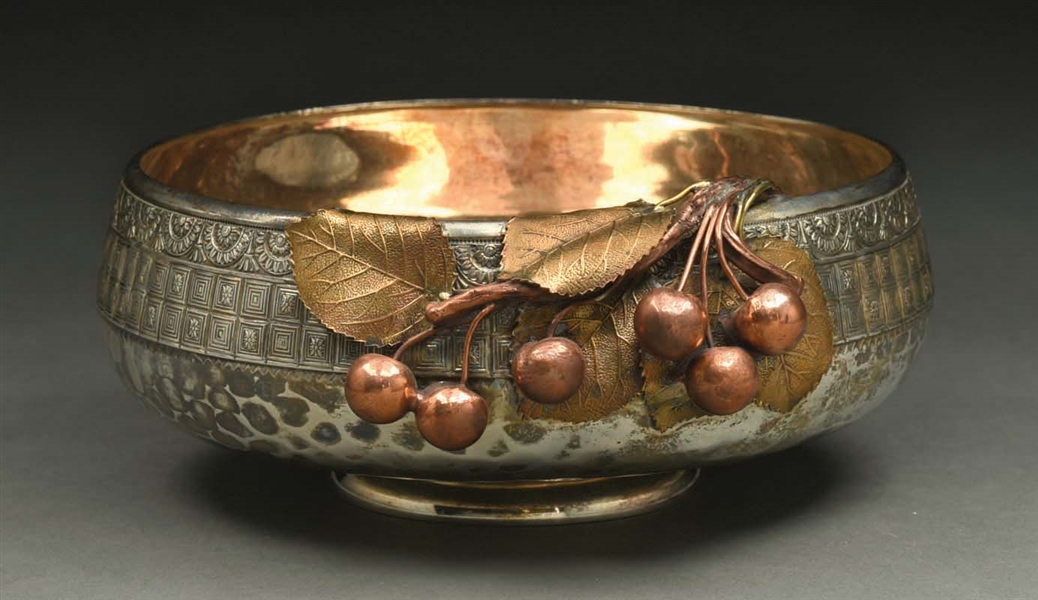 A GORHAM STERLING AND OTHER METALS BOWL.