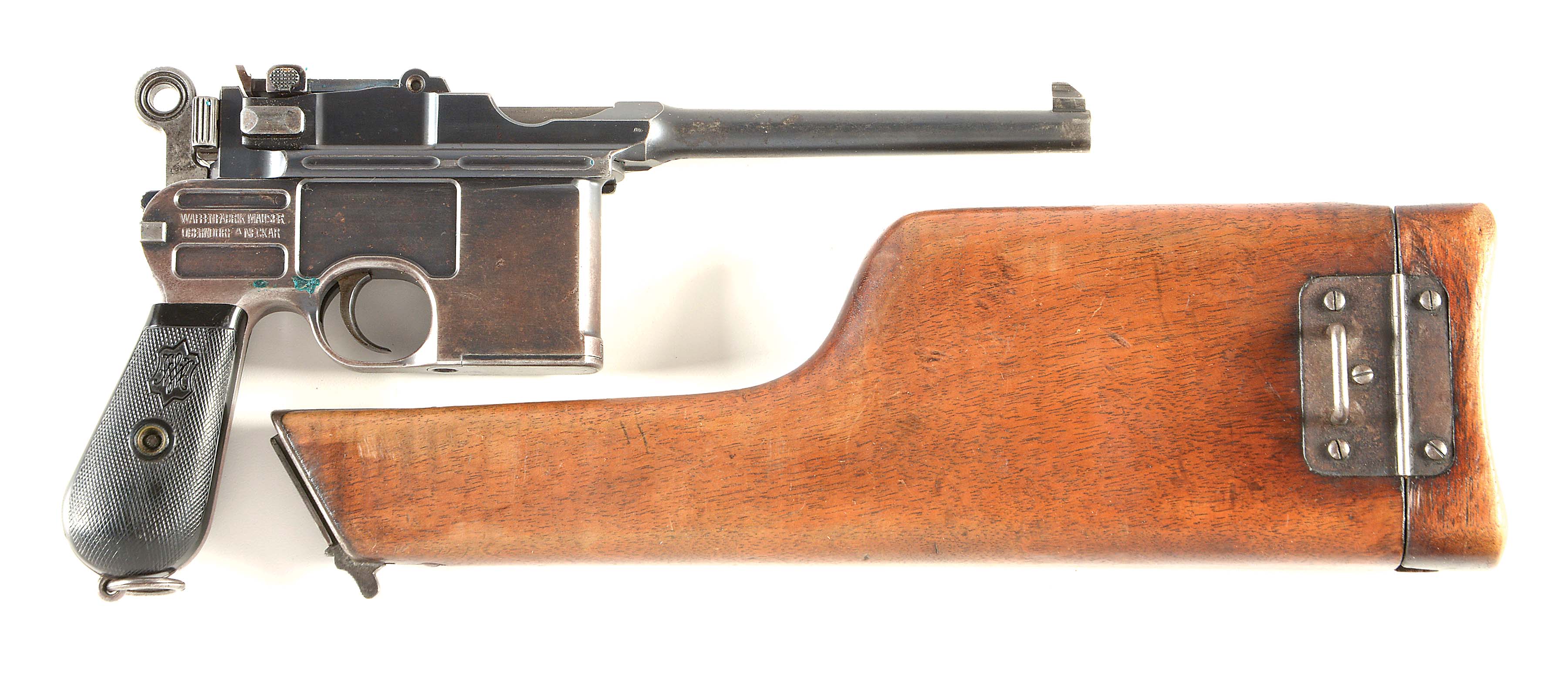 C) VL&a marked late shallow-milled large ring mauser C96 semi-automatic...