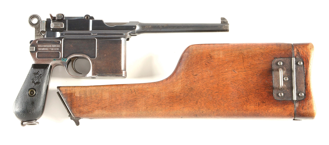 (C) VL&A MARKED LATE SHALLOW-MILLED LARGE RING MAUSER C96 SEMI-AUTOMATIC PISTOL WITH STOCK