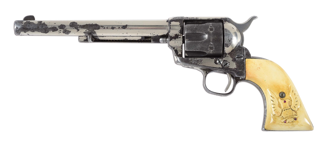 (A) BLACKPOWDER COLT .45 LC SINGLE ACTION ARMY REVOLVER SHIPPED TO MEXICO CITY WITH SOUTH TEXAS HISTORY.