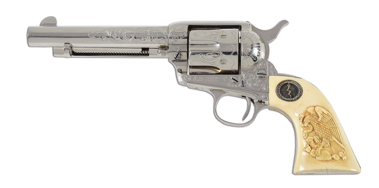 (C) DOCUMENTED FACTORY ENGRAVED COLT .38-40 WCF SINGLE ACTION ARMY REVOLVER.